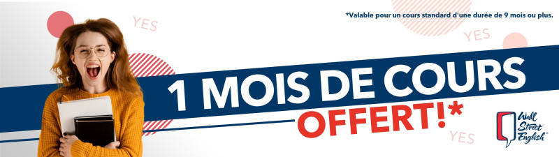 1 mois offert - Wall Street English